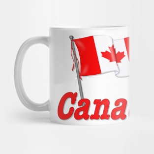 Canada Waving Flag Mug